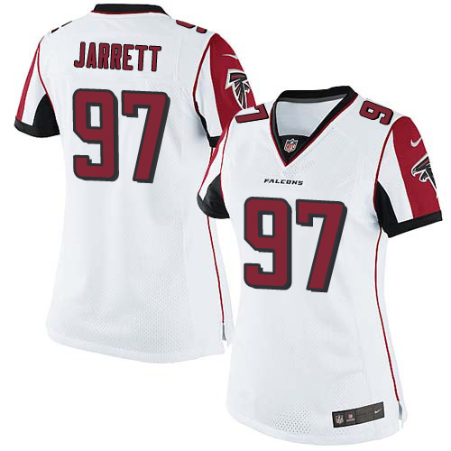 Women's Elite Grady Jarrett Nike Jersey White Road - #97 NFL Atlanta Falcons